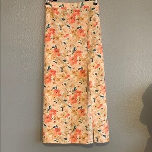 Floral Print Maxi Skirt